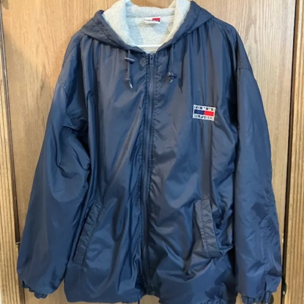 Vintage Tommy Hilfilger‎ Hooded Jacket Size Large
